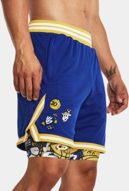 Tmavomodré športové kraťasy Under Armour Curry Mesh Short 2