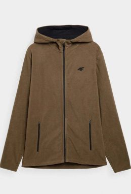 Men's 4F Fleece Hooded 4FAW23TFLEM121-82S Brown