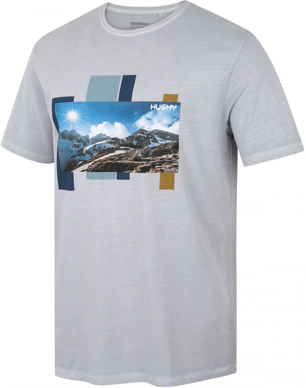 Men's cotton T-shirt HUSKY Tee Skyline M light grey