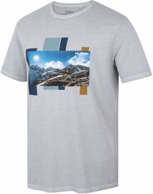 Men's cotton T-shirt HUSKY Tee Skyline M light grey