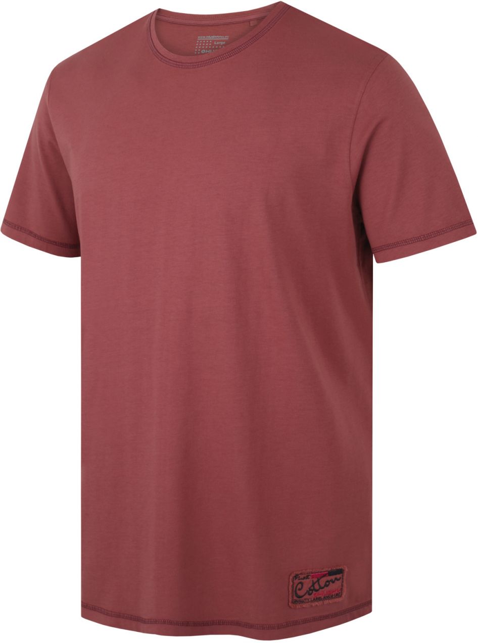 Men's cotton T-shirt HUSKY Tee Base M dark burgundy