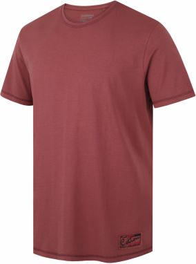 Men's cotton T-shirt HUSKY Tee Base M dark burgundy