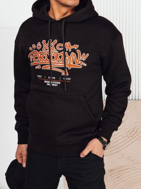 Men's black sweatshirt with Dstreet print