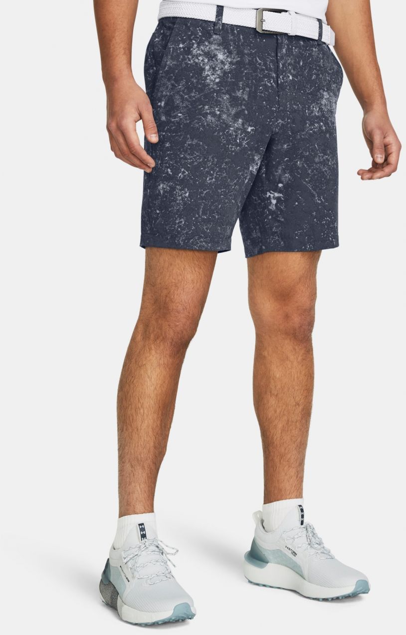 Šedé pánske kraťasy Under Armour UA Drive Printed Taper