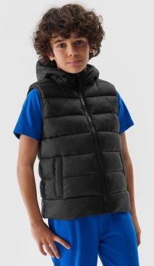 Boys' 4F Synthetic Down Down Vest - Deep Black