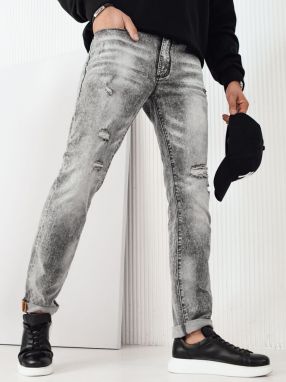Men's Grey Denim Dstreet Trousers