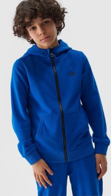 Boys' Sweatshirt with Hoodie 4F - Cobalt