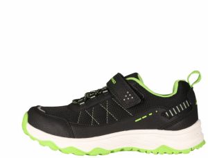 Alpine Pro Zeleno-čierne detské outdoorové tenisky ALPINE PRE MORELO