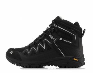 Outdoor shoes with functional membrane ALPINE PRO GUDERE black