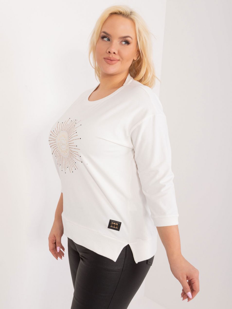 Women's cotton blouse size Ecru