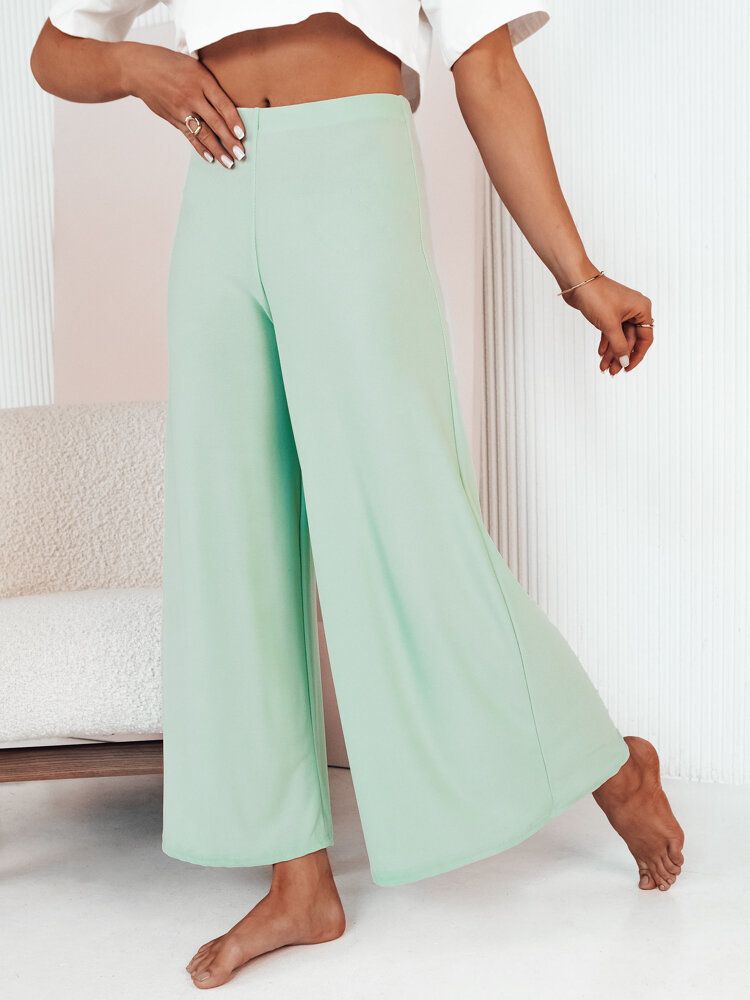 TERENI women's wide trousers mint Dstreet