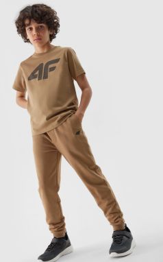 Boys' jogger sweatpants 4F - beige
