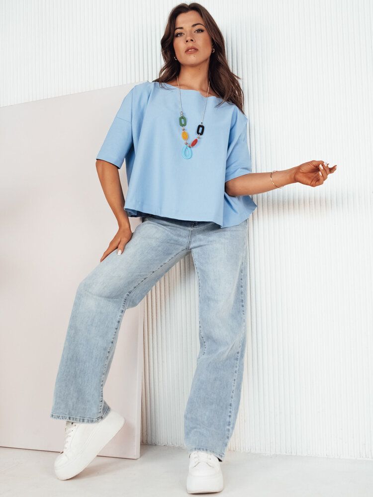 Women's oversize blouse BULS blue Dstreet
