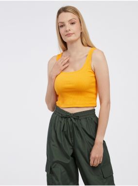 Oranžové dámske basic tielko Pieces Nukisa