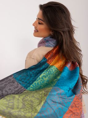 Colorful women's viscose scarf
