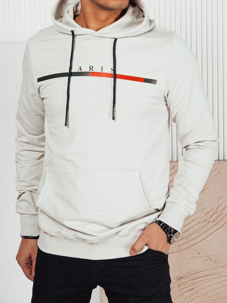 Grey men's sweatshirt with Dstreet print