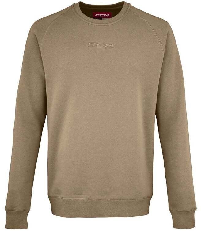 CCM Core Fleece Crew Sand M Men's Sweatshirt
