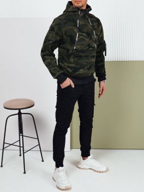 Men's Camouflage Hooded Sweatshirt Black Dstreet