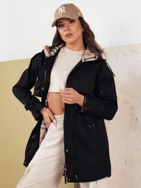 MOZA Women's Parka Jacket Black Dstreet