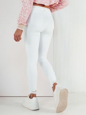 SURIA Women's Denim Trousers White Dstreet