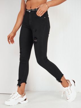 FAROL women's denim trousers black Dstreet
