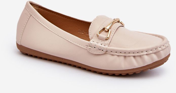 Women's Classic Loafers with Beige Ainslee Decoration