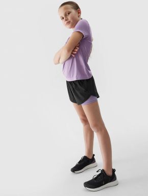 4F Girls' Sports Quick-Drying Shorts - Black