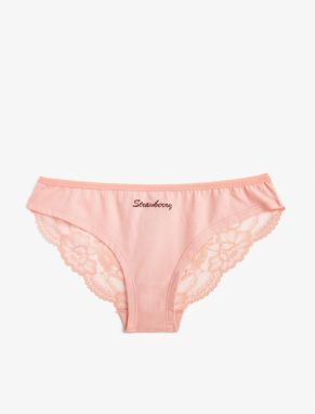 Koton Brazilian Panties Printed Ruched Back