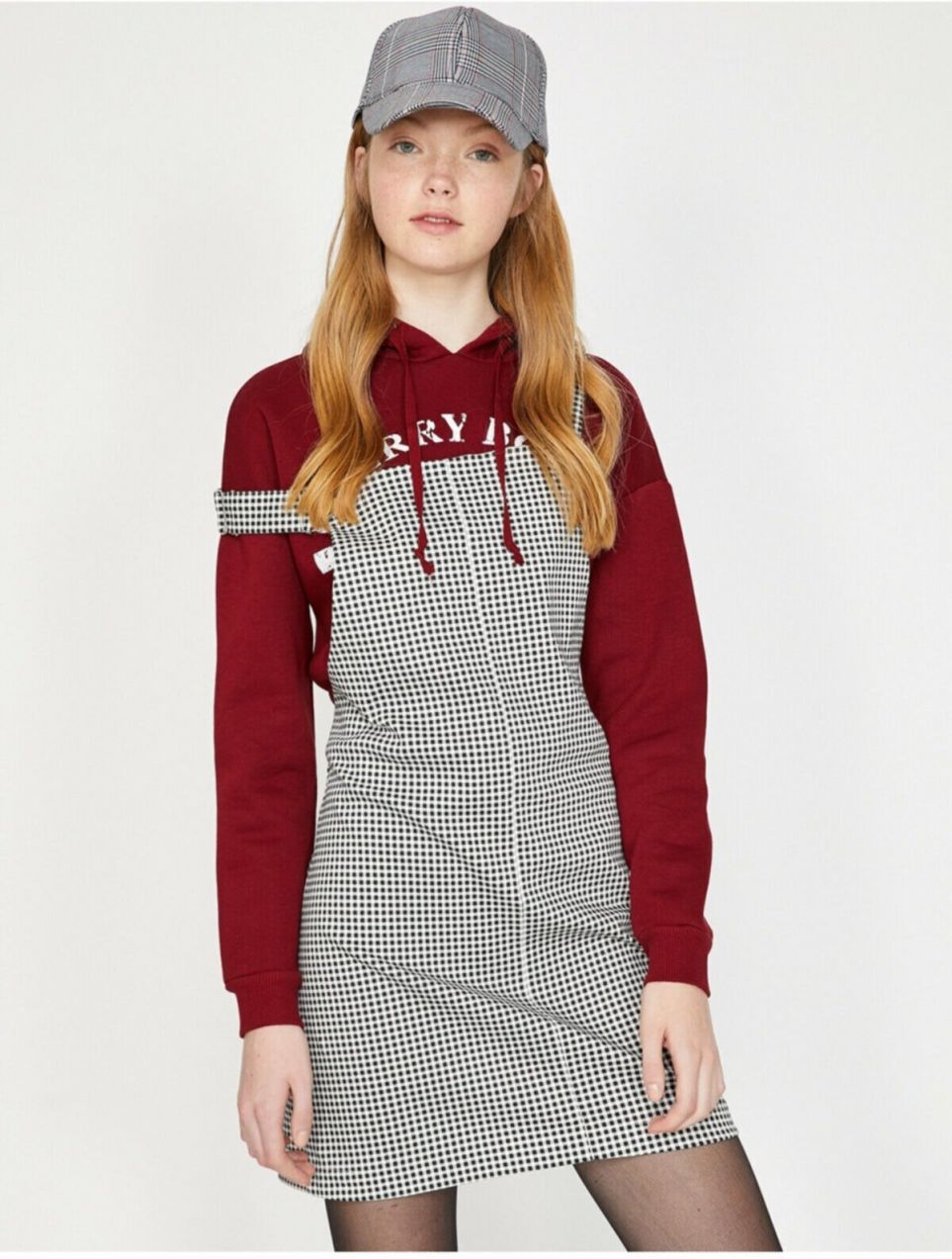 Koton Dámske Čierne Gingham šaty