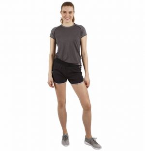 Women's Trespass Sadie Running Shorts in Black