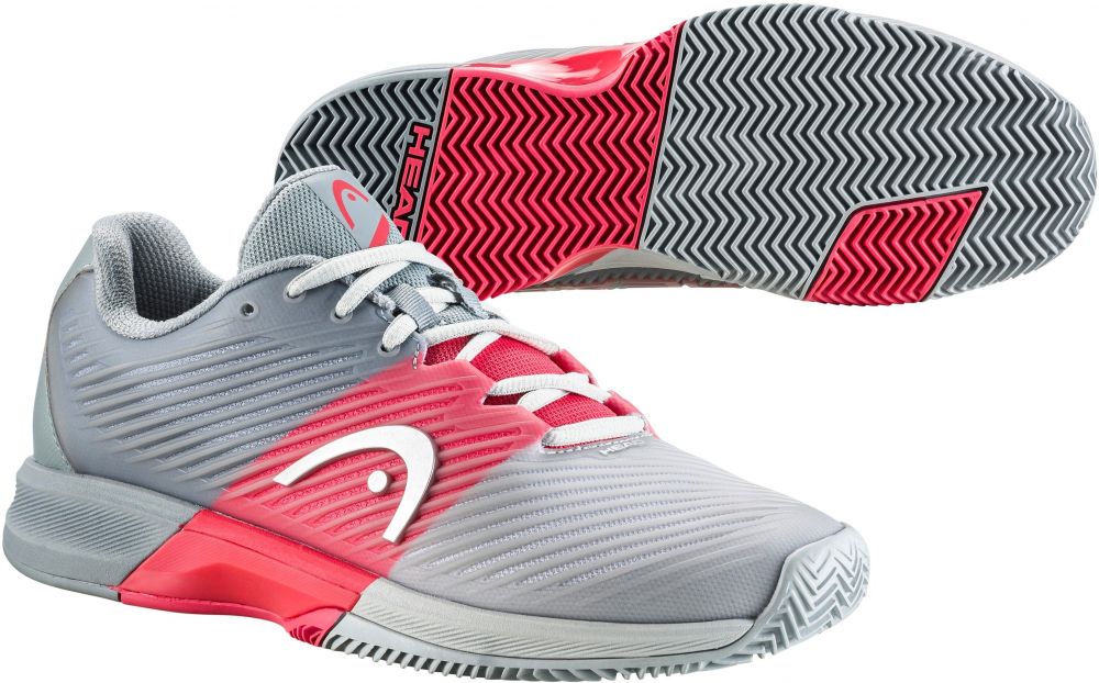Head Revolt Pro 4.0 Clay Grey/Coral EUR 38 Women's Tennis Shoes