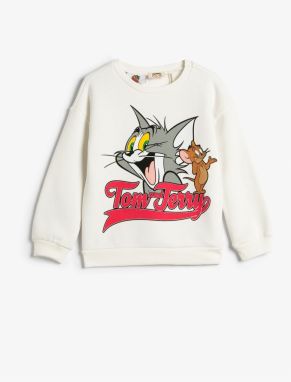 Koton Tom a Jerry Mikina s dlhým rukávom a okrúhlym výstrihom s licenciou