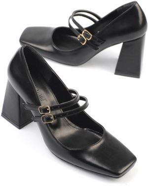 Topánky pre ženy Capone Outfitters Capone Flat Toe Mary Jane so stredným podpätkom