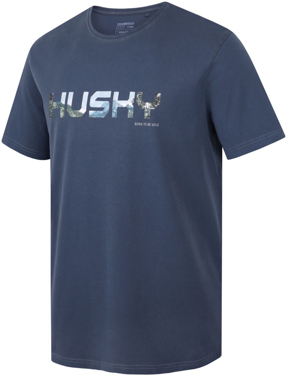 Men's cotton T-shirt HUSKY Tee Wild M dark blue