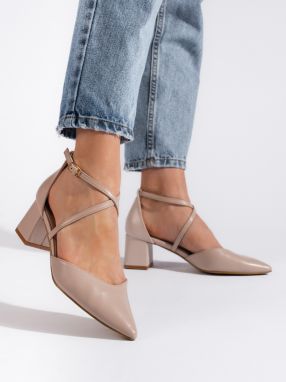 GOODIN Women's dark beige pointed sandals