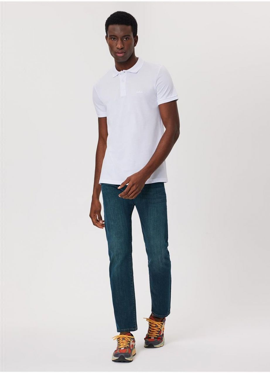 Pánske biele polo tričko Lee Cooper 232 Lcm 242048 Twins White