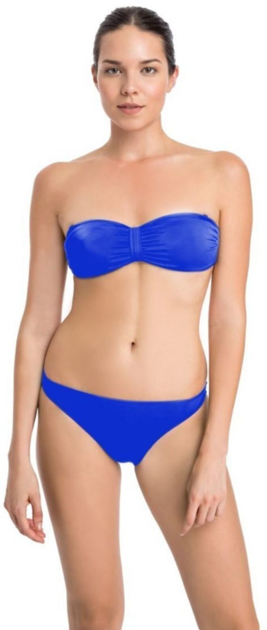 Dagi Dámske modré stredne vysoké spodné bikiny