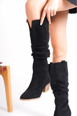 Dámske topánky Capone Outfitters nad kolená s špicatou špičkou na podpätku