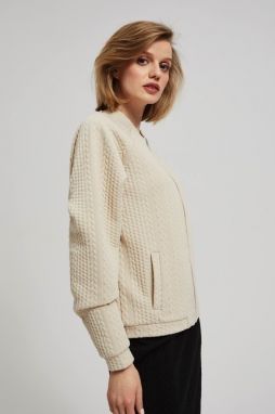 Zippered sweatshirt with pockets
