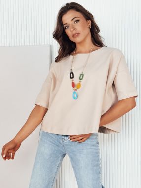 Women's oversize blouse BULS beige Dstreet