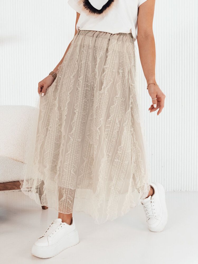 FLISS Beige Tulle Dstreet Skirt
