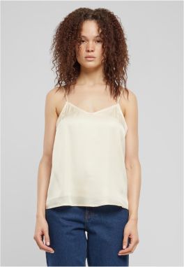 Women's Visse Satin Tank Top - Cream