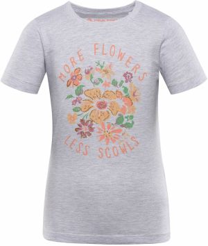 Children's cotton T-shirt ALPINE PRO BIGERO white variant pb
