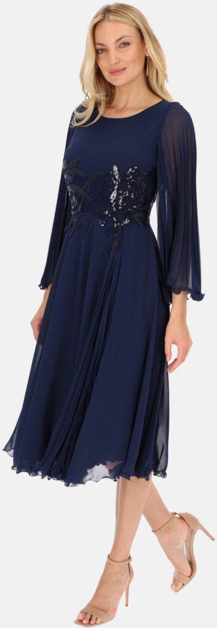 L`AF Woman's Dress Sharon Navy Blue
