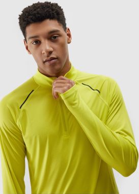 Men's Quick-Drying Long Sleeves T-Shirt 4F - Green