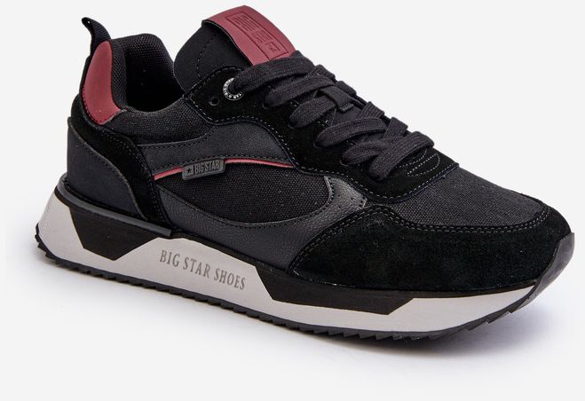 Men's Memory Foam System Big Star Black Sneakers