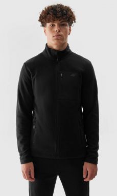 Regular 4F Men's Stand Up Collar Fleece 4FAW23TFLEM123-20S Black