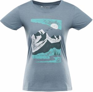 Women's cotton T-shirt ALPINE PRO BOLENA blue mirage variant pa