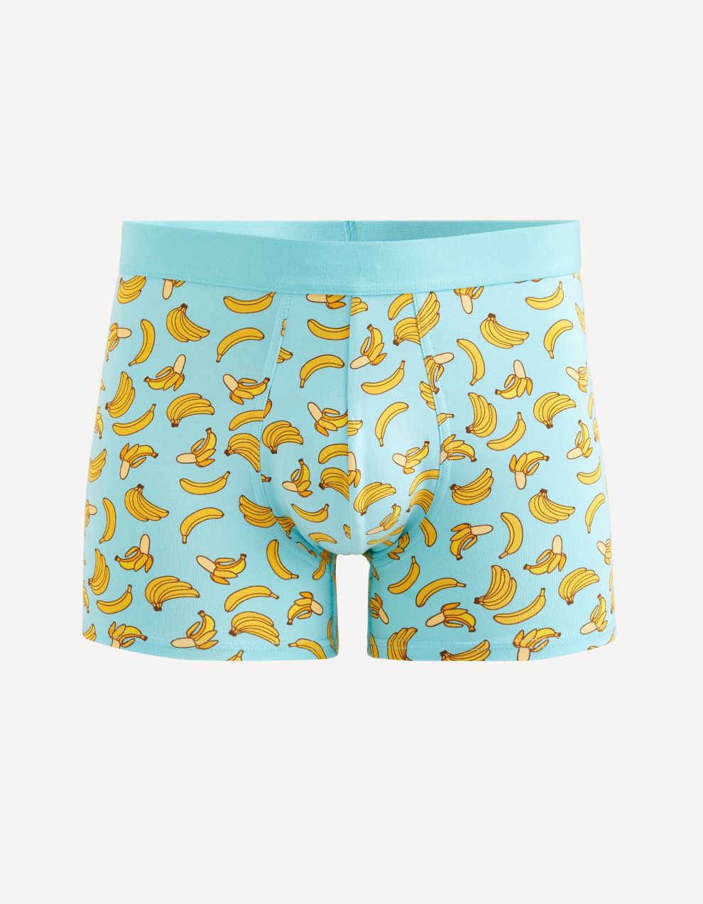Svetlomodré pánske vzorované boxerky Celio Gibobanana