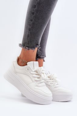 Women's Sneakers on Eco Leather White Vhisper Platform